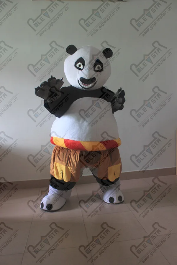 PP cotton soft body kung fu panda mascot costume EVA head quality