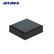 AIYIMA 5Pcs Solar Panel DIY solars Charger 4V 90MA 63x63MM Solar Panels Single Crystal Silicon