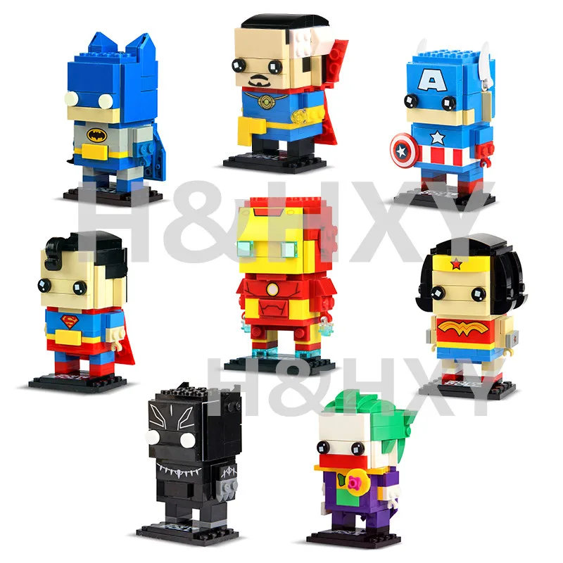 Красивая кукла H & HXY 6801 6822 18002 мини кирпичи Voltron King супергерои marvel Мстители фигурки