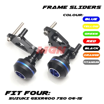 

CNC Aluminum Falling Protection Frame Sliders Crash Protector For GSXR600 GSXR750 GSXR 600 750 K6 K8 K11 2006-2016