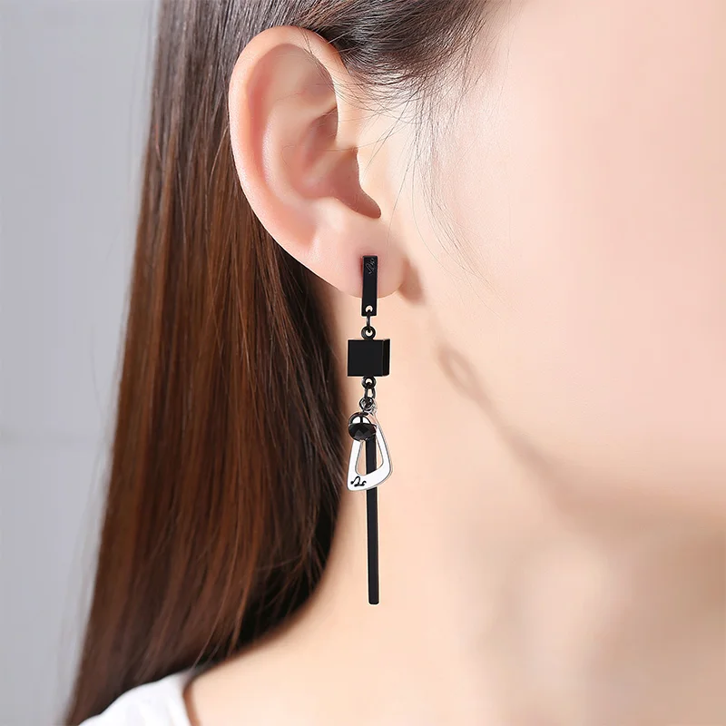 

X&P Fashion Luxury Elegant Gold Silver Plated Long Drop Earrings for Women Girl Geometric Triangle Earring Jewelry Gift