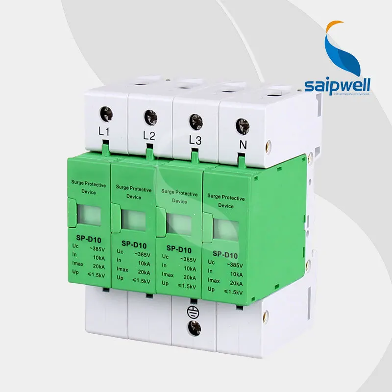 

Saipwell 10KV-20KV Hot Sale Power Surge Protector SP-D10 4p High Quality