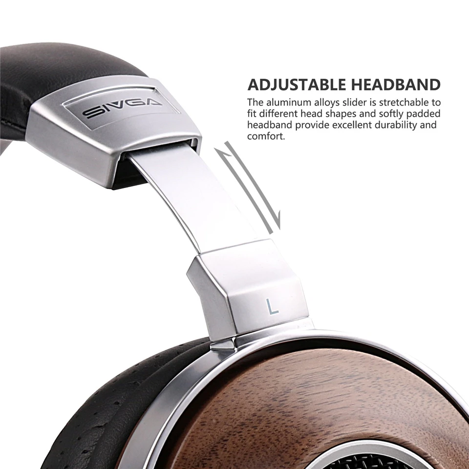 SIVGA SV007 деревянный бас Hi Fi стерео шумоизоляция над ухом DJ динамические проводные