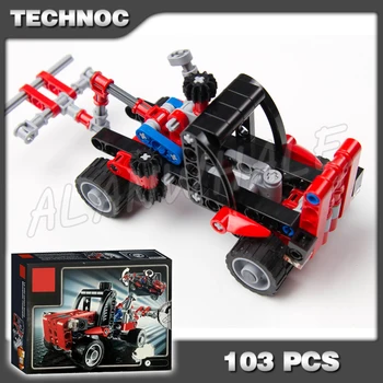 

103pcs Bela Technic 3344 Container Truck realistic loading unloading Model Building Blocks Compatible with Lago
