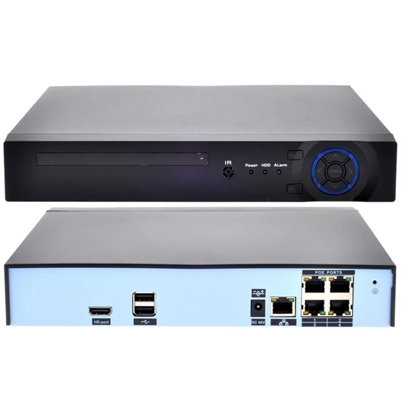 H.265 4 K 4CH 5MP POE NVR Xmeye приложение P2P Onvif IEEE802.3af 48 в POE видео сетевой рекордер для ip-камера c технологией питания POE Система