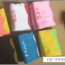 7 пар в неделю забавные детские безбортные носки для девочек WAD13