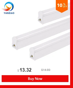 YANDIAO светодиодные трубки T8 Light 120 см 85 V-265 V Светодиодный LED флуоресцентные T8 трубки лампы холодный белый свет Lampara ампулы ПВХ Пластик