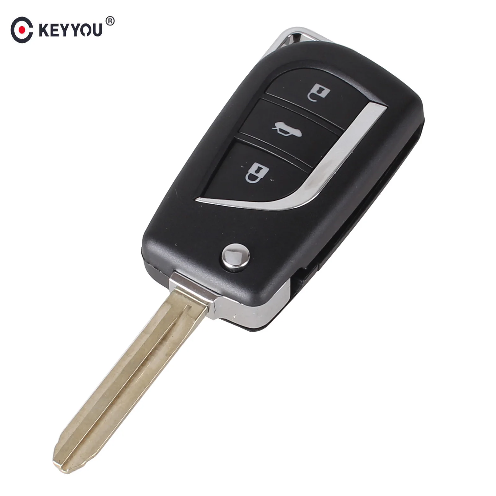 toyota key corolla keyyou flip fob case buttons folding shell remote blank 10x toy43 vios blade ex mouse zoom aliexpress