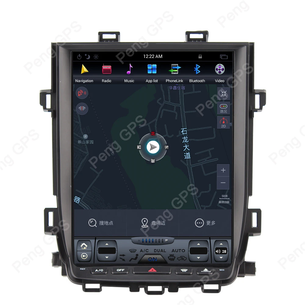 Sale 12.1" IPS Screen Android 7.1 Car GPS Navigation DVD Player for Toyota Alphard 2007-2013 Tesla Style 4 Core 1080P WIFI Headunit 7