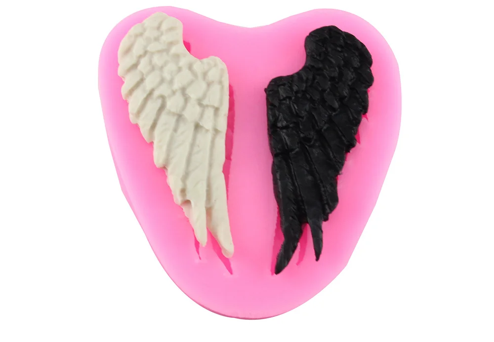 3D Angel Cupid Silicone Mold Fondant Cake Decoration Tools Wings Decorative Cake Mold for Baking Pastry Sugarcraft mold 279 (8)