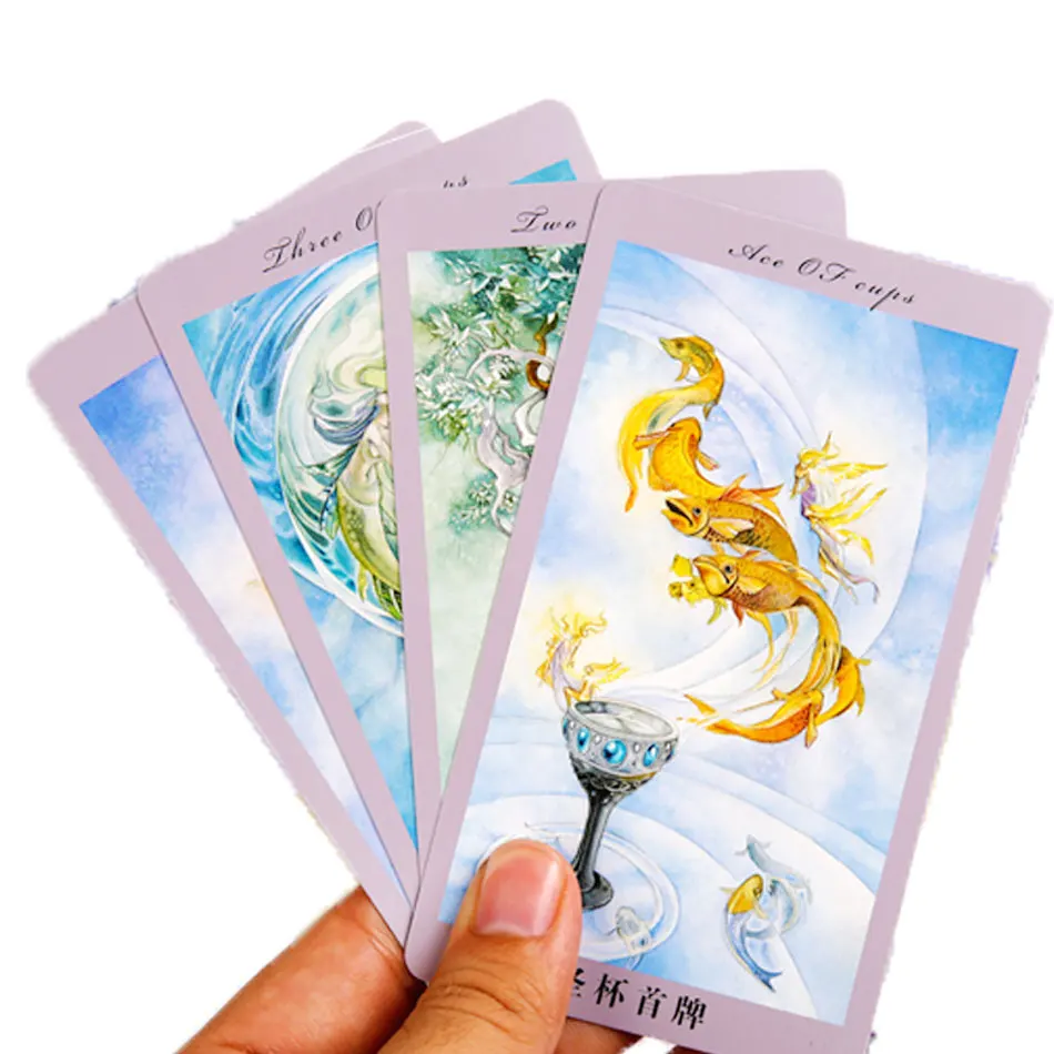 Flower Shadow Tarot Deck китайская/английская версия гадание любовь игральные карты, настольные игры для семьи Волшебная сборная