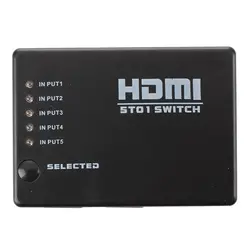 Мини 5 Порты и разъёмы 1080 P видео переключатель Hdmi Splitter с ИК-пульт