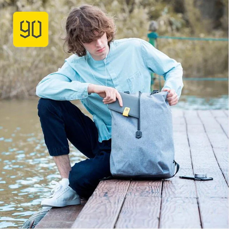 Xiaomi 90FUN Leisure Mochila resistente al agua Mochila para hombres y mujeres Mochila escolar Mochila para 14 \ Xiaomi 90FUN Leisure Mochila resistente al agua Mochila para hombres y mujeres Mochila escolar Mochila para 14 \