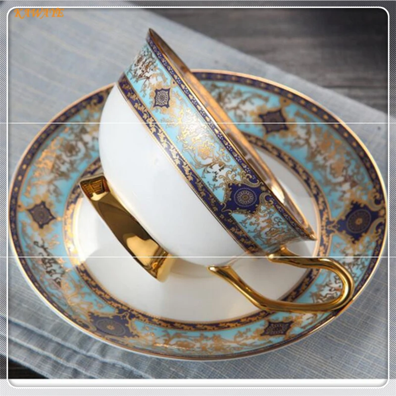 1 Набор Высококачественная Европейская керамическая кофейная чашка блюдце фарфоровая чайная чашка посуда ручная роспись креативные керамические кофейные чашки 5ZDZ460