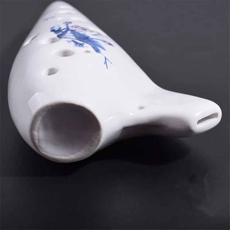 Ocarina Alto C Tone ceramic 12-hole подводная лодка стиль фарфоровая флейта глазурь музыкальный инструмент подходит в качестве подарка студентка Beginn