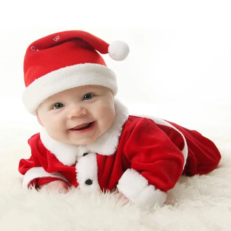 

3Piece/Winter New Year Christmas Costume Baby Suits Infant Boys Clothes Sets Fleece Cute Coat+Pants+Hats Newborn Clothing BC1501