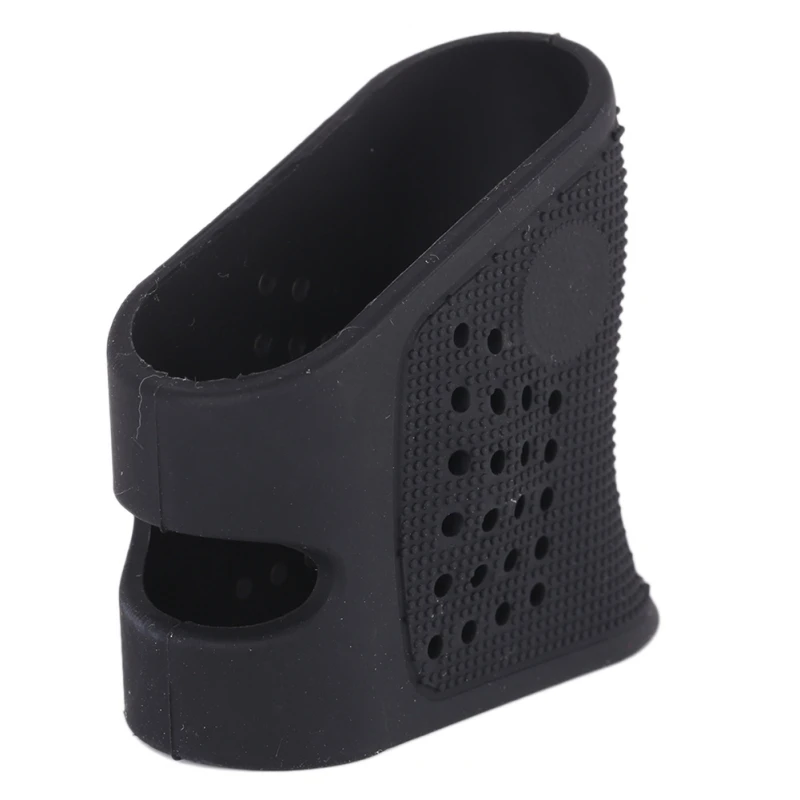 

2019 New Universal Rubber Grip Sleeve Thickening Anti Slip Fits Hunting Holsters Shield Rubber Black Fits Glock 26, 27, 28,
