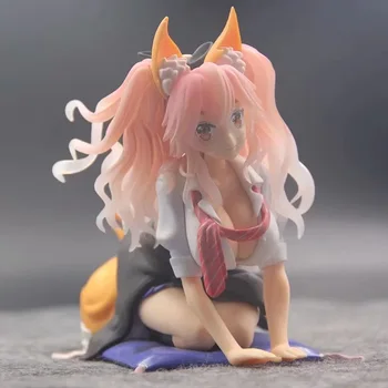 

Anime Fate Extella Servant Caster Tamamo no Mae School Uniform Ver. Sexy PVC Action Figure Collectible Model Toys Doll 14cm