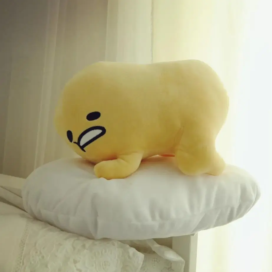 1 шт. 50*40 см Gudetama ленивое яйцо плюшевые игрушки яйца jun яичный желток брат большая кукла подушка ленивые шары мягкая игрушка для Рождественский подарок - Цвет: 2