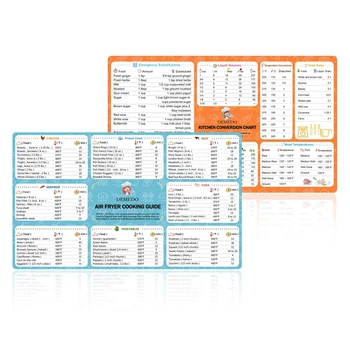 

Magnetic Sticker Air Fryer Cooking Time Chart Kitchen Conversion Chart Quick Reference Guide Must-Have Air Fryer Accessories