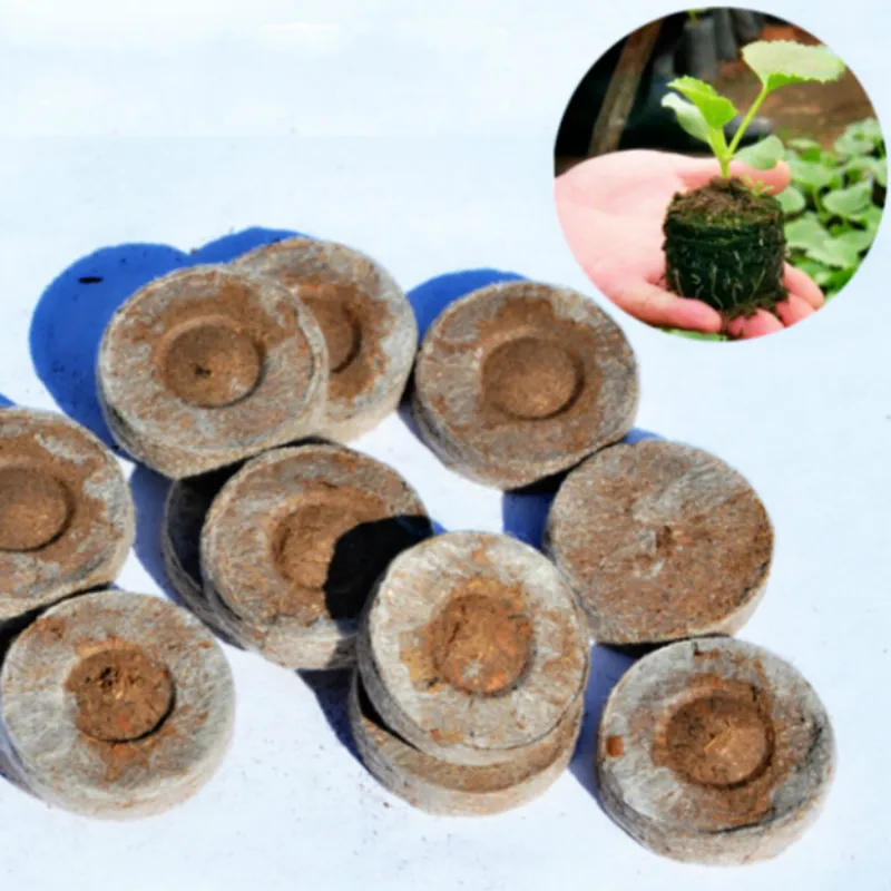 

50 PCS/LOT Bonsai Soil Fertilizer Plant organicNutritional CompressedSeeds Nursery Seedlings Garden Compound TOOLS
