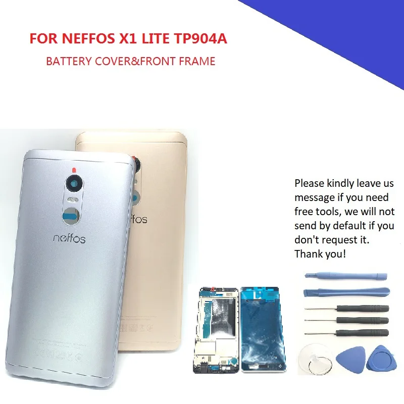 Крышка батарейного отсека задняя крышка корпуса для фотоэлементов Neffos X1 Lite TP904A