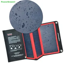 Portable Solar Power Bag PowerGreen 21 Watts Solar Mobile Phone Charger Folding Solar Panel Cell for Travelling for Camping