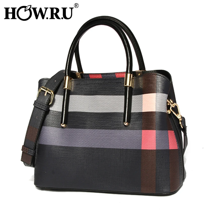 

HOW.R.U Brand Luxury Handbag PU Leather Women Tote Bag Fashion Designer High Quality Shoulder Bag 2019 Crossbody Bag for Women