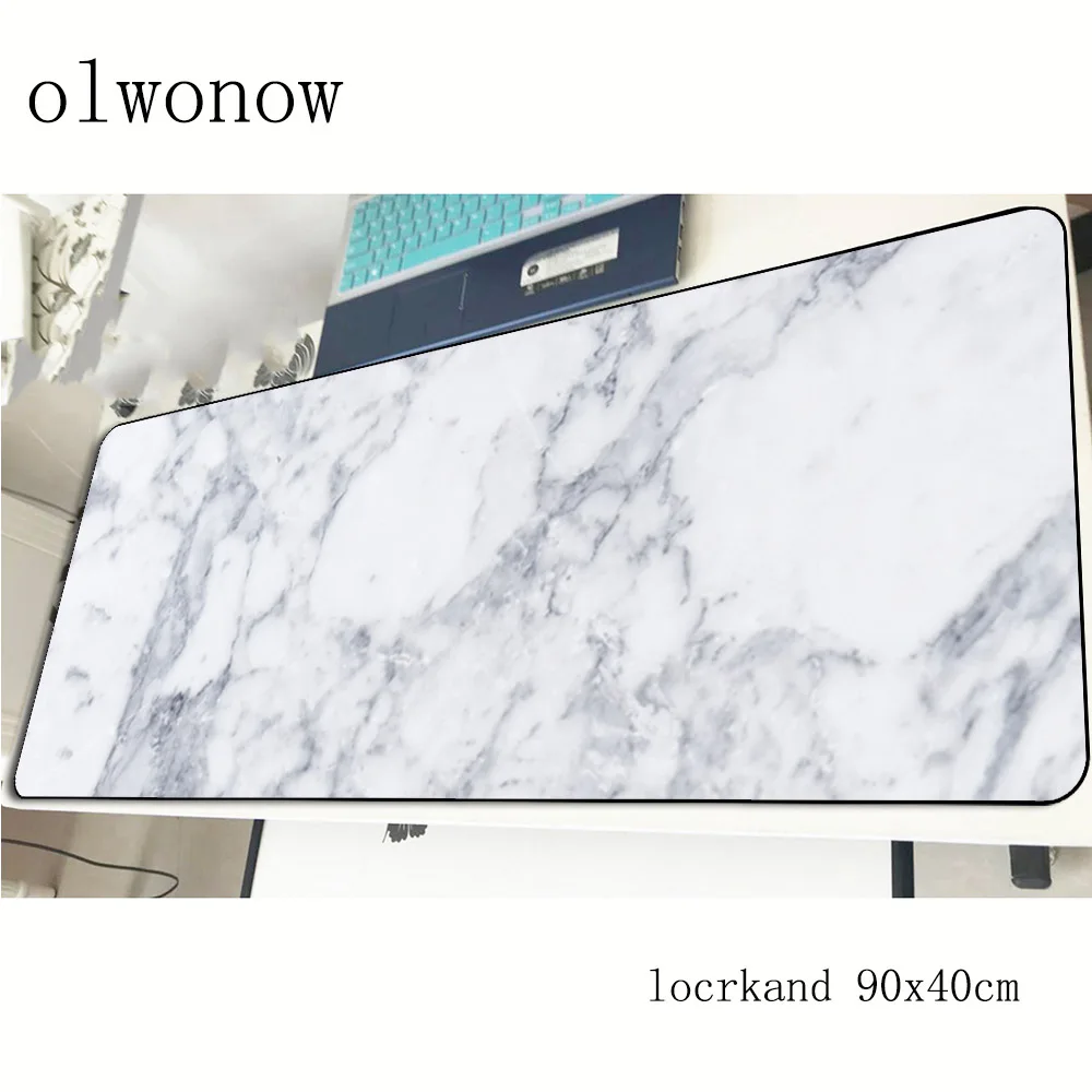  Large Hot Sales Creative Marble Color 900*400*2mm Speed Version Gaming Mouse Pad Mat For Laptop Com