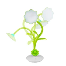 Sunflower Desk Lamp Flexible Gooseneck LED Table Lamp with Phone Stand Holder Touch Sensitive Rechargeable