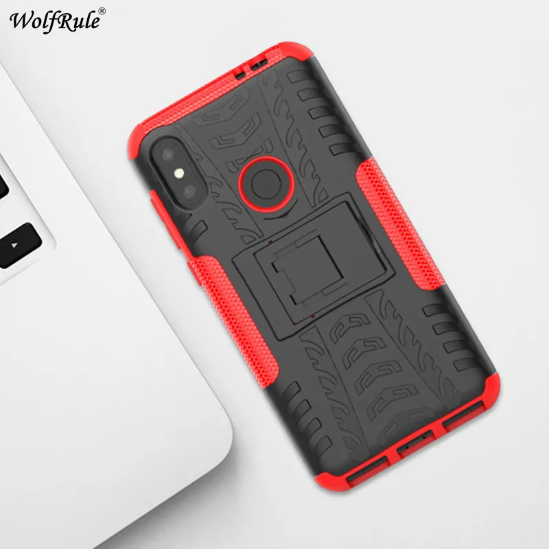 

For Cover Motorola One Power Case TPU & PC Holder Armor Phone Case For Motorola Moto One Power Cover For Moto P30 Note 6.2''