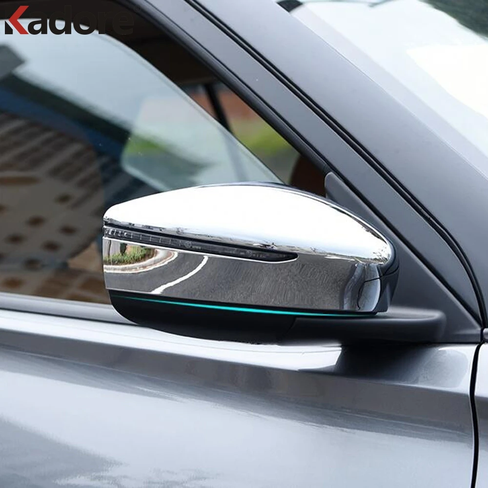 

For Nissan Kicks 2017 2018 2019 ABS Chrome Side Door Rearview Mirror Cap Case Cover Trim Exterior Accessories Car Styling