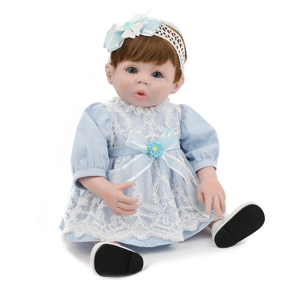 

Reborn Baby dolls Full Vinyl for Silicone lol Doll Girls Toys to Play Silicone Birthday Gifts 19inch 48cm boneca reborn