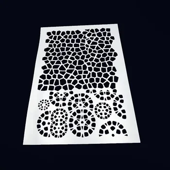 

Circular array plastic mold shield DIY cake scrapbook stencils hollow Embellishments printing lace ruler Valentine's Day