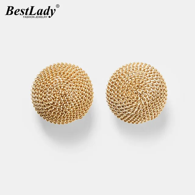 Aliexpress Best Lady Za 2018 Round Stud Earrings For Women Best Lady Za 2018 Round Stud Earrings For Women Gold Vintage Statement Jewelry