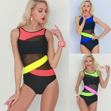 Female Multi-color Monokini One Piece Cut-out Bikini Summer Sexy Women's Swimsuit Suit Striped Bathing Suit 2019 Newest item Female Multi-color Monokini One Piece Cut-out Bikini Summer Sexy Women's Swimsuit Suit Striped Bathing Suit 2019 Newest item