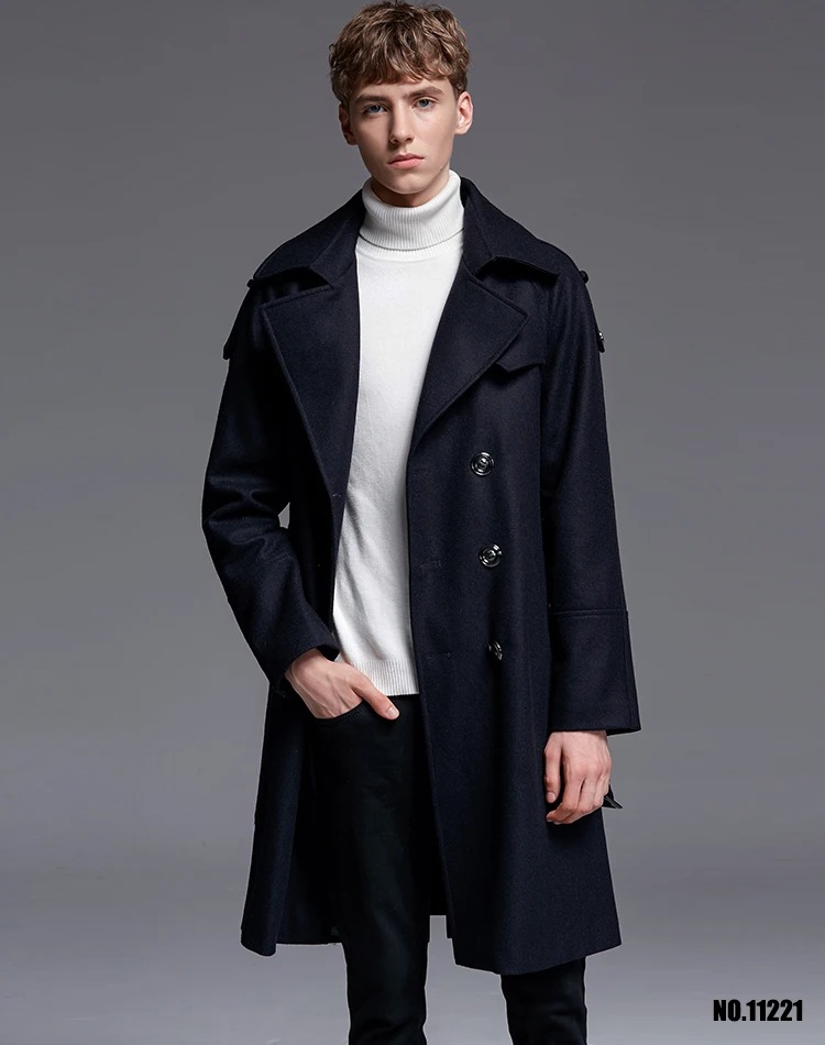 CHAOJUE брендовая Повседневная мода 70% Шерстяное пальто мужские Британский Стиль Осень/зима двубортный шерстяной Костюмы мужской Бизнес