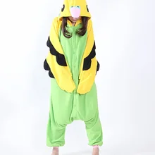 Стиль, костюм на Хэллоуин, флис, зеленый и синий, попугай, унисекс, для взрослых, животные,, комбинезоны, косплей, одежда для сна, Пижама