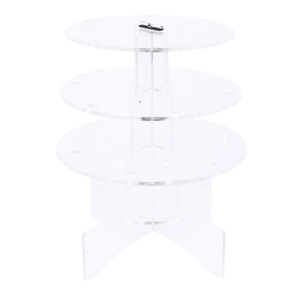 

3-Tier 18 Holes Acrylic Lollipop Display Holder Stand 4/6mm---Clear