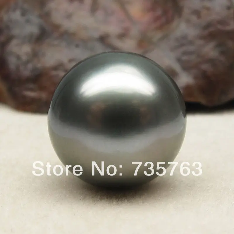 

xiuli 000456 SILVER-GRAY!1PS ROUND 10.60MM LOOSE TAHITIAN PEARL