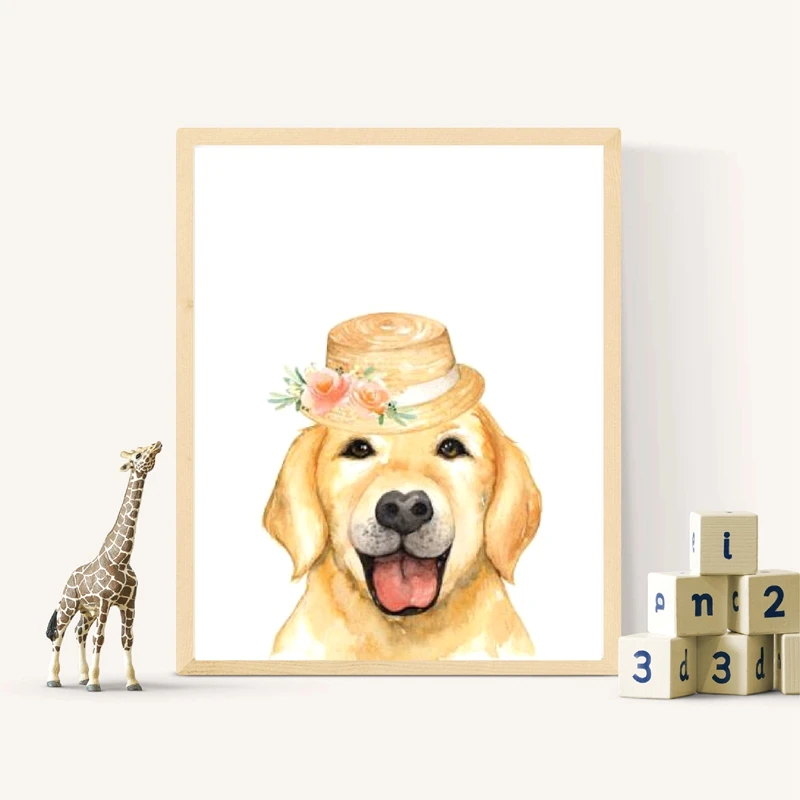 Puppy Dog Canvas Art Wall Prints Home Decor
