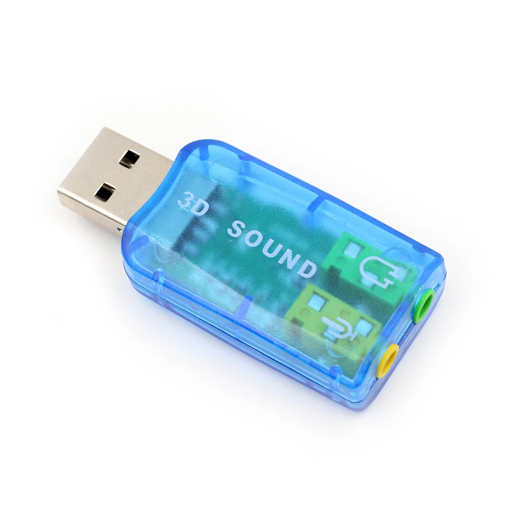 Купить виртуальная 5, 1 звуковая карта с USB внешний аудио адаптер ...