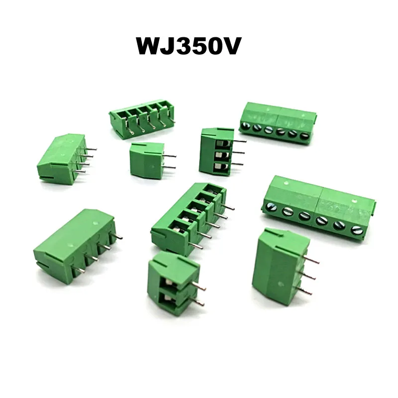 20 шт. шаг 3 5/3 96 мм Винт PCB Клеммная колодка коннектор bornier WJ350V 2P 3P прямой штырь для
