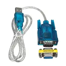 Usb para rs232 porta serial 9 pinos db9 cabo serial com porta adaptador conversor com adaptador fêmea suporta para windows 8 sem cd