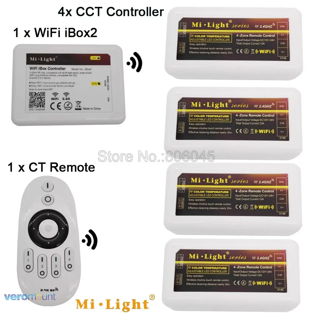 Светодиодная лента MiLight 12 В 24 10 А 2 4 ГГц|dual white|white led strip controllerled controller |