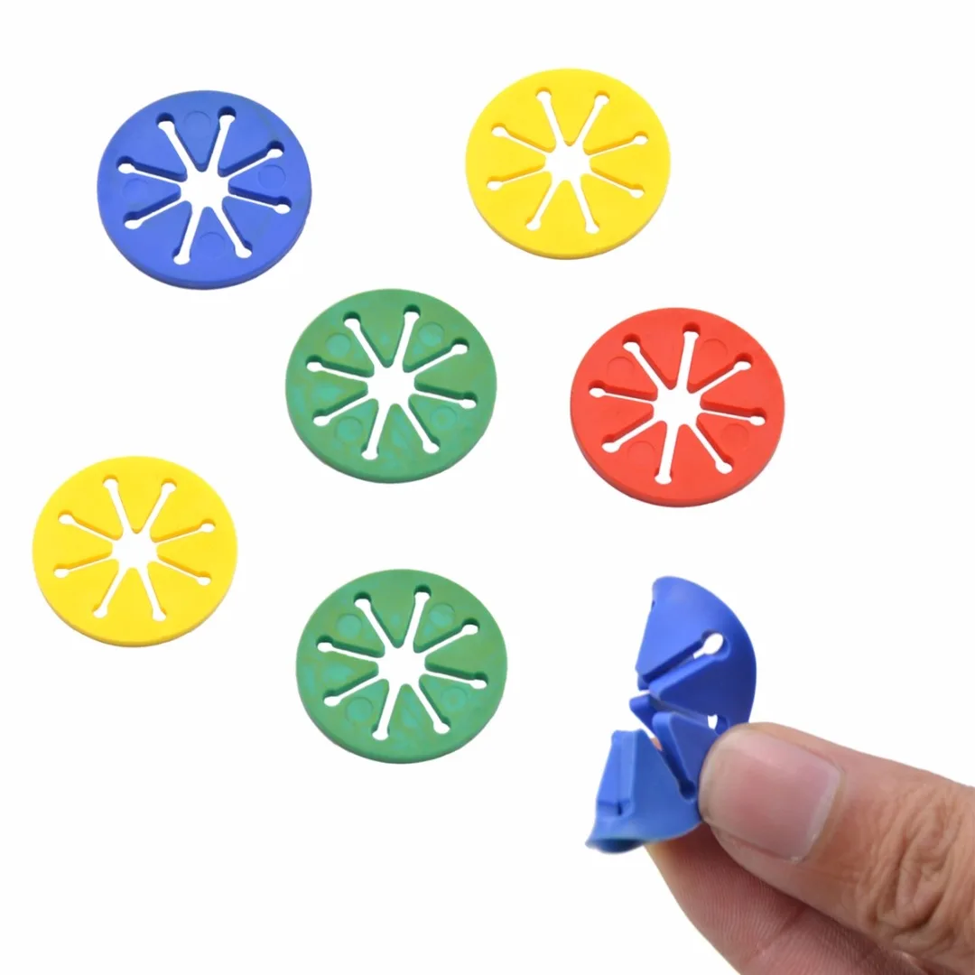 JX-LCLYL  7Pcs Colorful Sock Holder Rings Sock Organizers Sorters Locks Clips Home Laundry