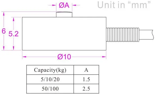 micro load cell 100N