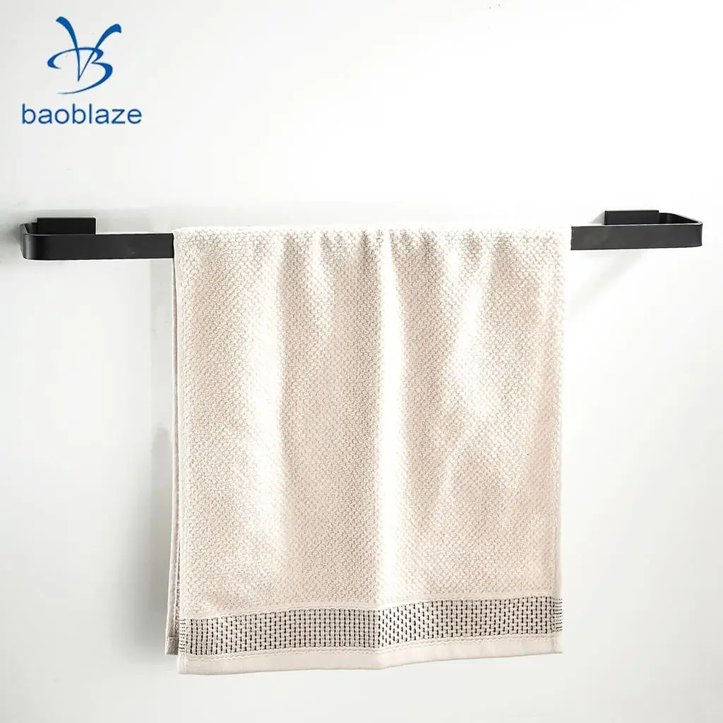 3-6kg BLACK Brass Towel Rack Shelf Rail Paper Roll Toilet Bathroom Shower Organizer Brush Holder Robe Wall Hanger