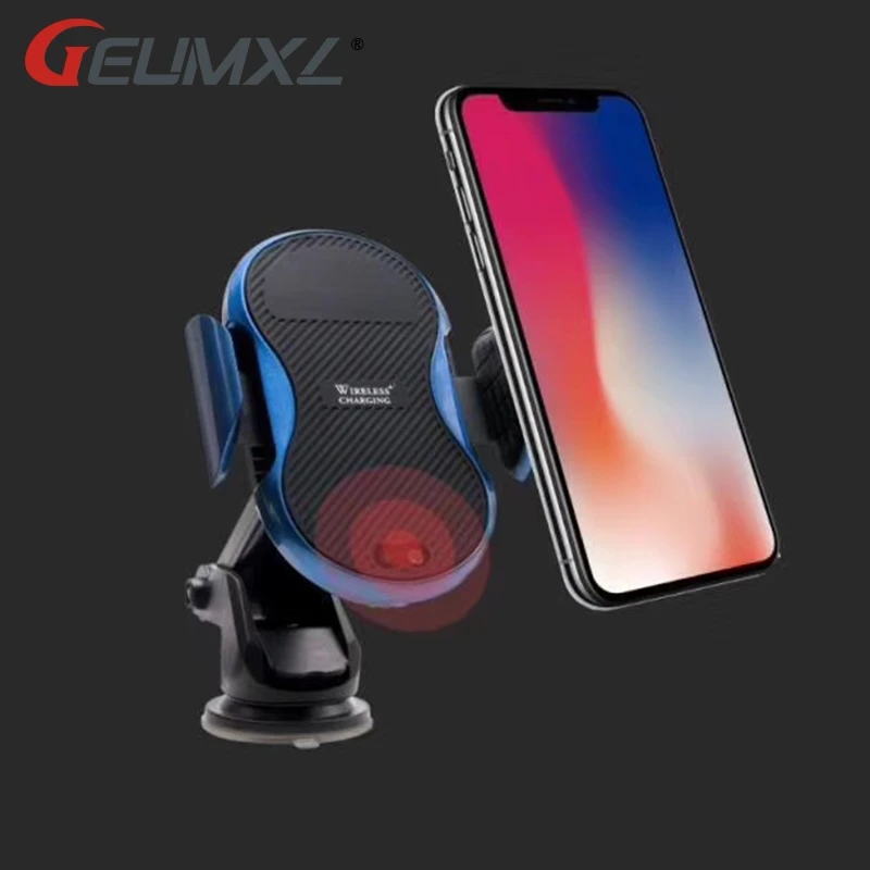 

Fast Wireless Car Charger With Automatic Aensor Car Mount Air Vent Phone Holder Cradle for iPhone 8/ 8 Plus/ X Samsung S9 S8 S7