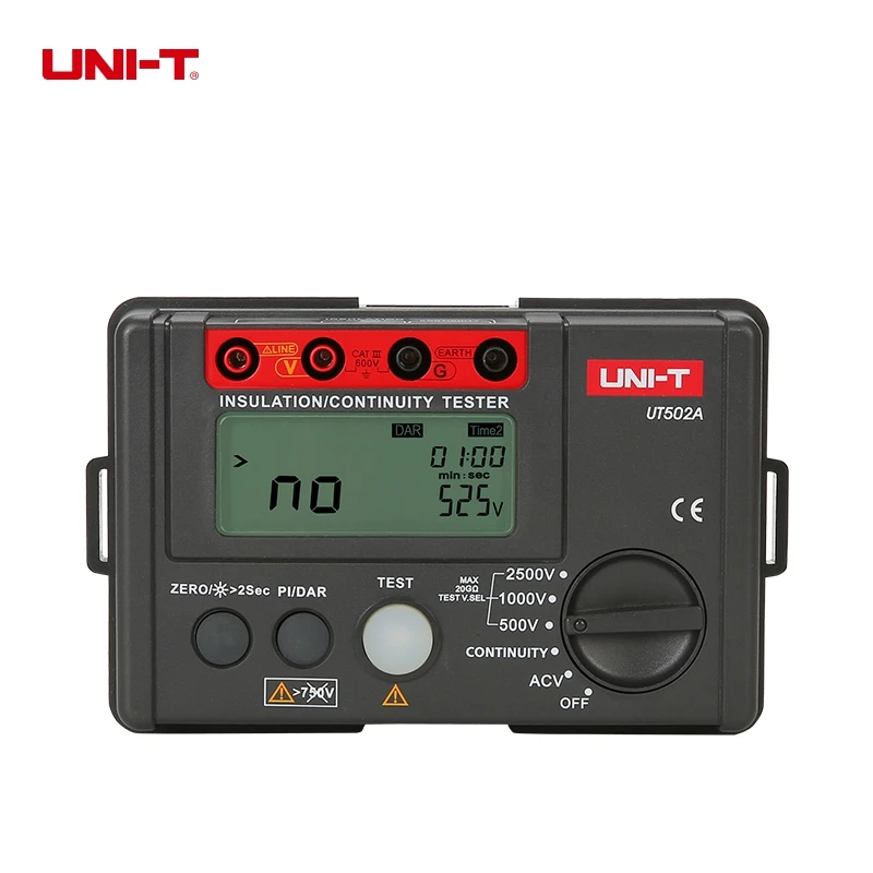 

UNI-T UT502A Insulation Resistance Tester High Voltage Insulation Tester Megger w/LCD Backlight Diagnostic-tools
